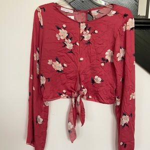 Floral crop top